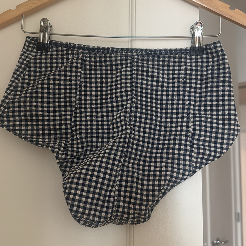 Lisa Marie Fernandez Navy and White Gingham Bikini Set - Picture 7 of 8